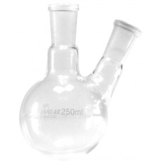 BALAO FUNDO REDONDO C/DUAS BOCAS 24/40 CAP.100ML | UNIGLAS 143.100 # CA