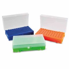 RACK DUPLA FACE PARA MICROTUBOS DE PCR 0,2 A 1,5 ML. CORES SORTIDAS
