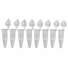 MICROTUBO PCR 200 µL TIRAS 8X TAMPA DOMED ANEXADA. TRANSP. 120 UN/PCT