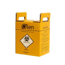 CAIXA COLETORA DE PERFUROCORTANTES OLEN. 20 LITROS. 20 UN/CX