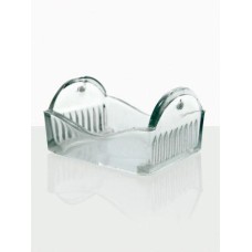 Berço de Vidro com Alça Inox, para 8 Lâminas 76 X 26 mm Capacidade 88 X 40 X 70 mm - 9331700