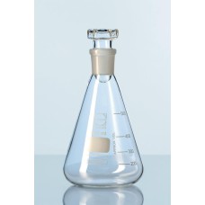 Erlenmeyer boca Estreita graduado com rolha de vidro Capacidade 500 ml - 2419146