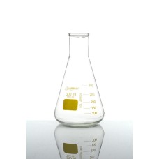 Frasco Erlenmeyer Boca Estreita Graduado gravação colorida Capacidade 50 ml - 9121617 - Gravação Vermelho