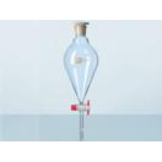 Funil separação squibb (pera) rolha de Poli e torneira de PTFE Capacidade 2.000 - 24294631