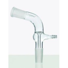 Tubo Adaptador em Ângulo de 105° com Duas Juntas e Saída para Vácuo Junta Superior 24/40 - 9413046