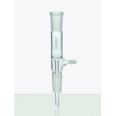 Tubo Adaptador Reto com Saída para Vácuo e com Duas Juntas Junta Superior 24/40 - 9413134 | Laborglas - 9413134